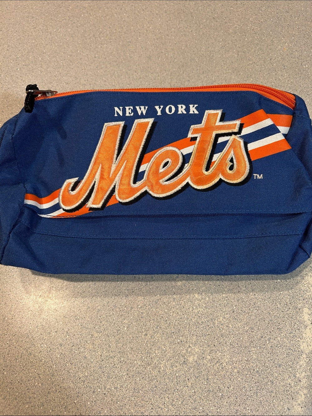 NBL - NY Mets - Blue and Orange - Large 2 Zipper Pocket Belt Bag